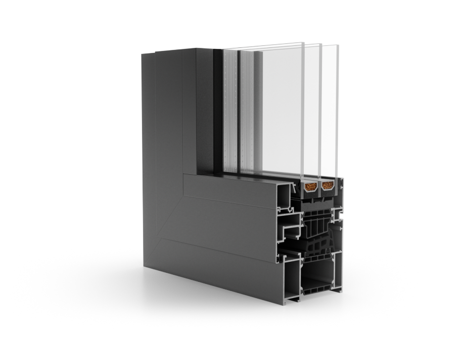 Doorsnede van Aluprof MB-86N